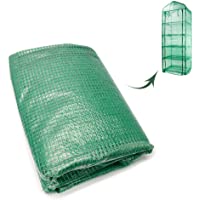 Worth Garden Cubierta de Invernadero de Tela a Cuadros de PE: para 5 Estantes 69X49X193CM Herramienta para Jardin